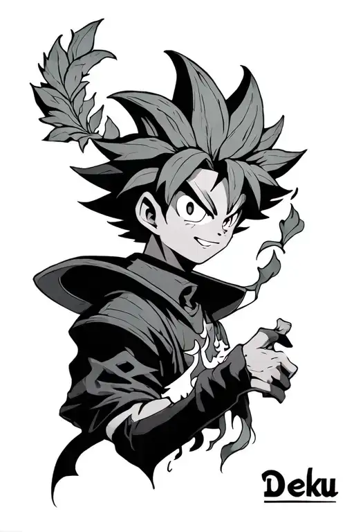 Deku tattoo design idea