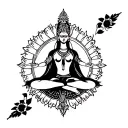 Goddess Kali Buddhism tattoo design idea