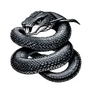 join or die snake wrapped tattoo design idea