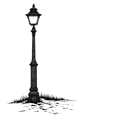lamp post narnia tattoo design idea