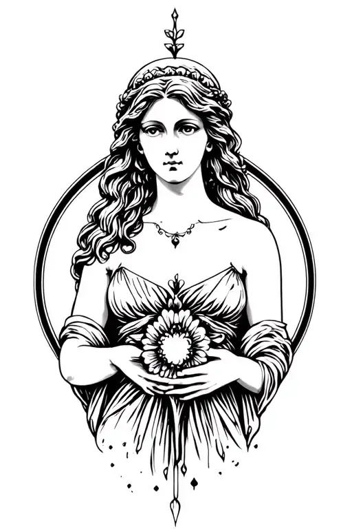 Aphrodite the goddess of love tattoo tattoo design idea