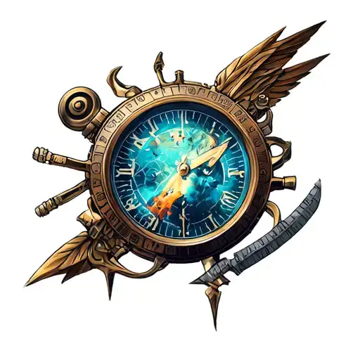 chrono trigger epoch tattoo design idea