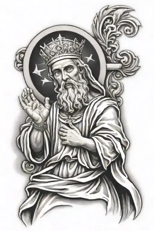 san judas full body tattoo design idea