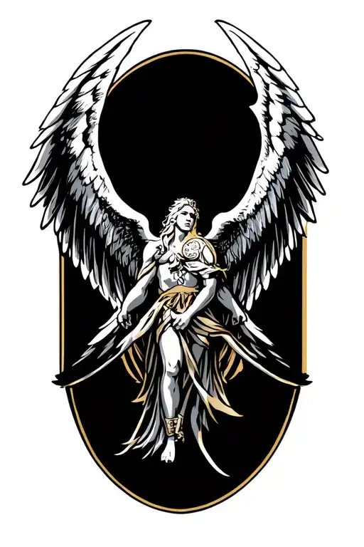 Archangel wings only spread tattoo design idea