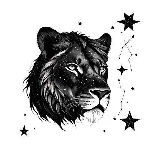 leo constellation, Romance smut, 3 stars tattoo design idea