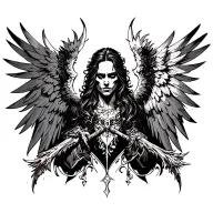 archangel uriel tattoo design idea