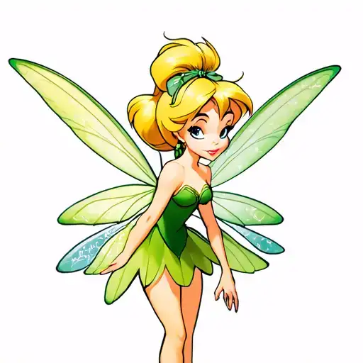tinkerbell tattoo design idea