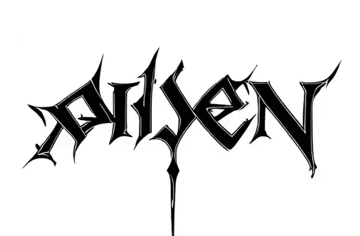 "Aiden" tattoo design idea
