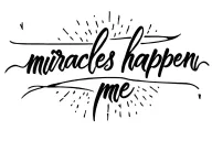 writing "miracles happen " Tattoo Design me tattoo design idea