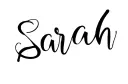 "Sarah" tattoo design idea