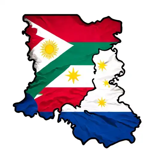 kuwait and philippine flag tattoo design idea