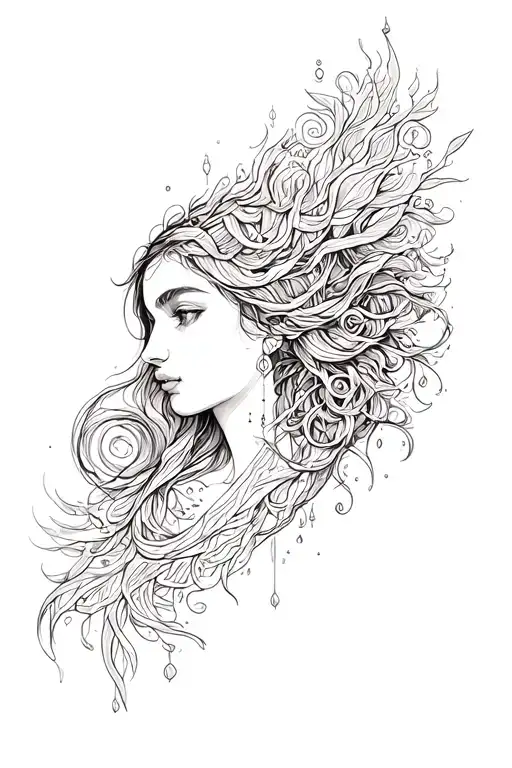 gemini virgo cancer tattoo design idea