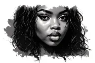 aaliyah tattoo design idea