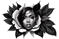 aaliyah tattoo design idea
