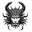 rahu ketu tattoo design idea