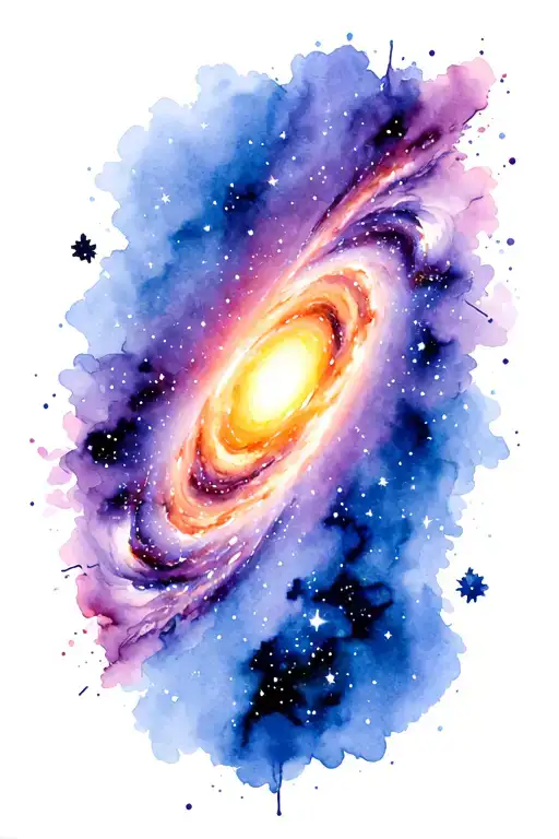 Andromeda Galaxy tattoo design idea
