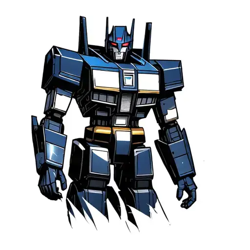 optimus prime y bumblebee tattoo design idea