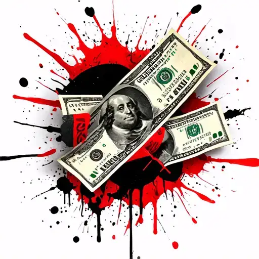 cash money tattoo design idea