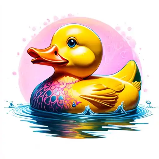 Rubber Duck tattoo design idea