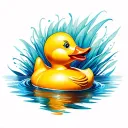 Rubber Duck tattoo design idea
