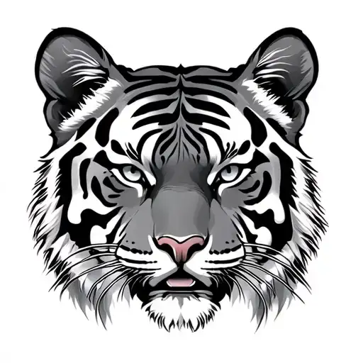 White Tiger tattoo design idea