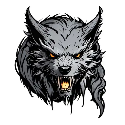 skinwalker tattoo design idea