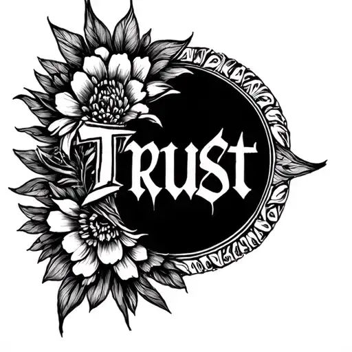trust the process tattoo design idea