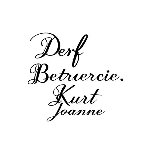gothic, cursive, chicano, tattoo design for these names: Derf, Beatrice, Kurt, Joanne. tattoo design idea
