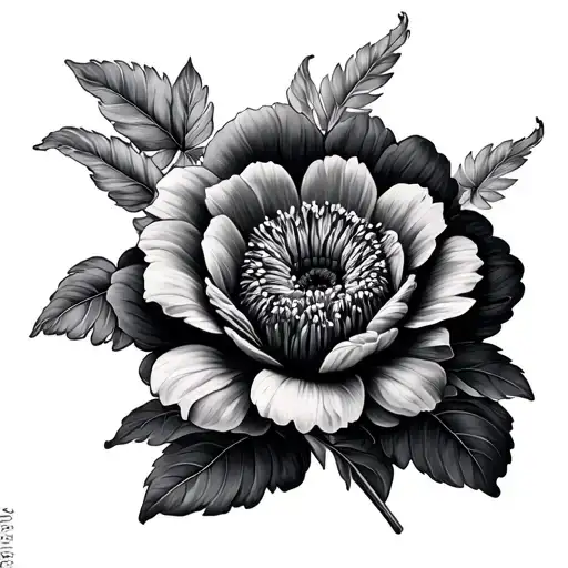 September And August Birth Flower tattoo design idea