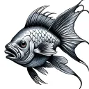 Gemini fish tattoo design idea