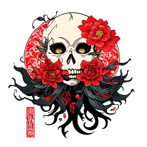Izanami (Death) tattoo design idea