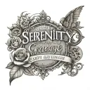 Serenity Prayer tattoo design idea