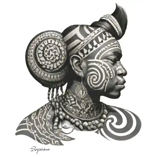 Liberia tribal tattoo tattoo design idea