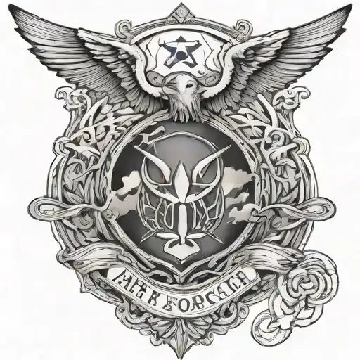 Air Force forearm tattoo tattoo design idea