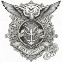 Air Force forearm tattoo tattoo design idea