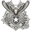Air Force forearm tattoo tattoo design idea