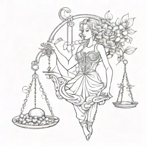 libra tattoo design idea