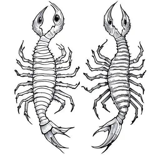 Scorpio And Pisces tattoo design idea