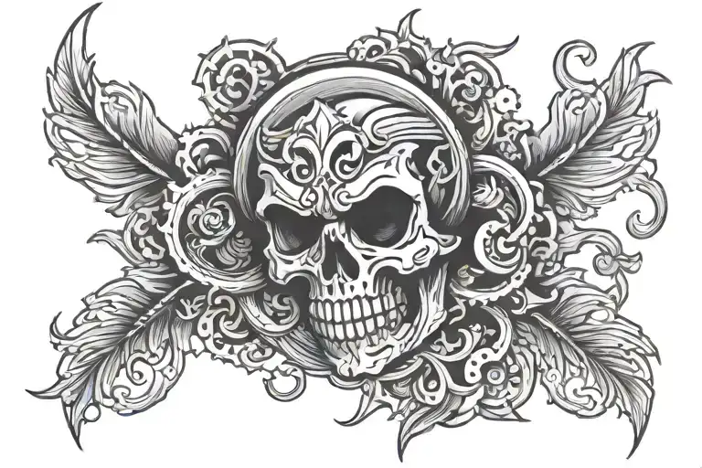 Screw tattoo design idea