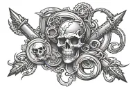 Screw tattoo design idea