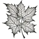 maple leaf canada tattoo design idea
