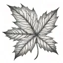 maple leaf canada tattoo design idea