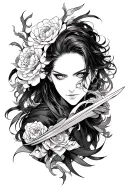 Create a forearm tattoo based on the overlord novel/anime from Kugane Maruyama tattoo design idea