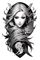 Create a forearm tattoo based on the overlord novel/anime from Kugane Maruyama tattoo design idea