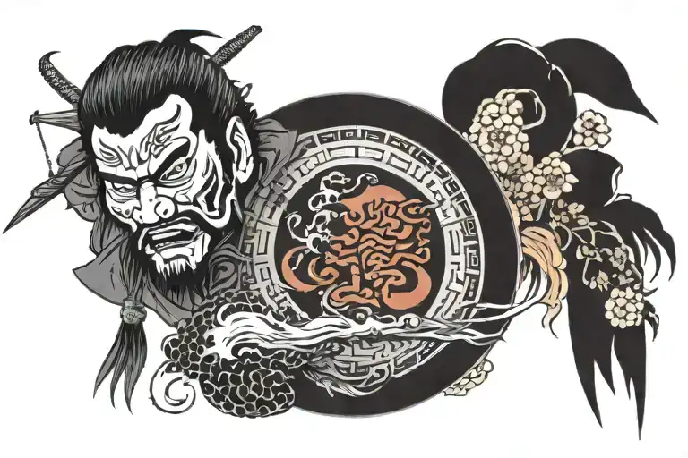 Japanese themed, honor, maybe samurai thing tattoo design idea