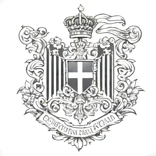 Dominican flag tattoo design idea