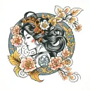 sexy Aphrodite greek goddess tattoo design idea