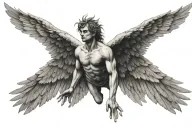 icarus falling from the sun tattoo design idea