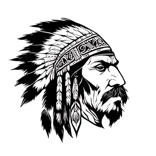 Comanche tattoo design idea