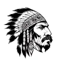 Comanche tattoo design idea